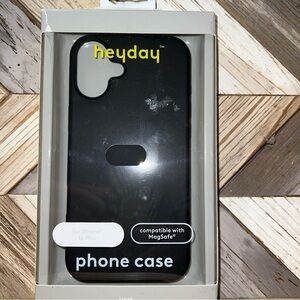 Heyday Black Phone Case for iPhone 16 Plus Open Box New